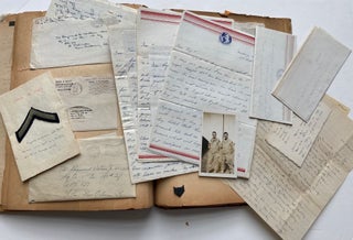 Item #512 WWII SCRAPBOOK PHOTOS EPHEMERA LETTERS WRITTEN TO A SOLDIER 63rd & 80th Divisions