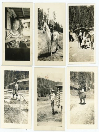 TEPEE LODGE BIG HORN WYOMING 1936 SNAPSHOT PHOTO LOT