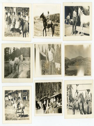 TEPEE LODGE BIG HORN WYOMING 1936 SNAPSHOT PHOTO LOT