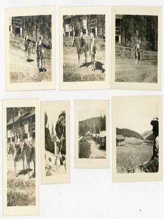 TEPEE LODGE BIG HORN WYOMING 1936 SNAPSHOT PHOTO LOT