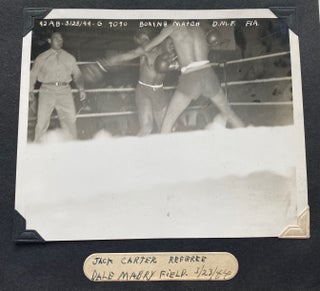 Item #518 WWII SOLDIER’S PHOTO ALBUM - MAX BAER, AFRICAN AMERICAN BOXERS, DALE MABRY 1944