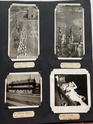 WWII SOLDIER’S PHOTO ALBUM - MAX BAER, AFRICAN AMERICAN BOXERS, DALE MABRY 1944