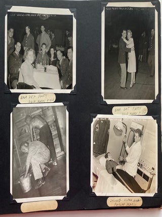 WWII SOLDIER’S PHOTO ALBUM - MAX BAER, AFRICAN AMERICAN BOXERS, DALE MABRY 1944