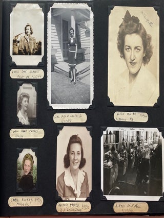 WWII SOLDIER’S PHOTO ALBUM - MAX BAER, AFRICAN AMERICAN BOXERS, DALE MABRY 1944