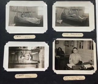 WWII SOLDIER’S PHOTO ALBUM - MAX BAER, AFRICAN AMERICAN BOXERS, DALE MABRY 1944