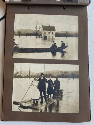 Item #520 1920 AMERICAN OCCUPATION of GERMANY - RHINELAND FLOOD SCRAPBOOK and PHOTO ALBUM