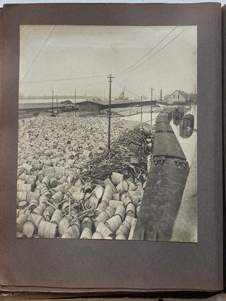 1920 AMERICAN OCCUPATION of GERMANY - RHINELAND FLOOD SCRAPBOOK and PHOTO ALBUM