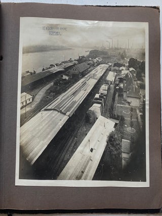 1920 AMERICAN OCCUPATION of GERMANY - RHINELAND FLOOD SCRAPBOOK and PHOTO ALBUM