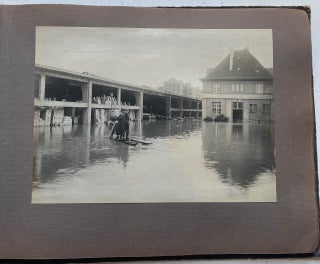 1920 AMERICAN OCCUPATION of GERMANY - RHINELAND FLOOD SCRAPBOOK and PHOTO ALBUM