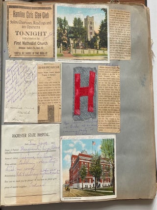 DELIGHTFUL SCRAPBOOK PHOTO ALBUM HAMLINE UNIVERSITY MINNESOTA 1918-1922