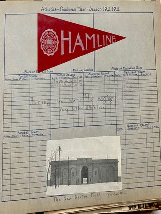 DELIGHTFUL SCRAPBOOK PHOTO ALBUM HAMLINE UNIVERSITY MINNESOTA 1918-1922