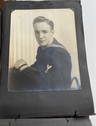 WWII NAVY NURSE ENSIGN RUTH BAYER PHOTO ALBUM SCRAPBOOK 1944-1946