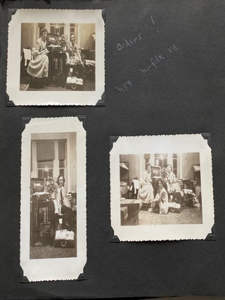 WWII NAVY NURSE ENSIGN RUTH BAYER PHOTO ALBUM SCRAPBOOK 1944-1946