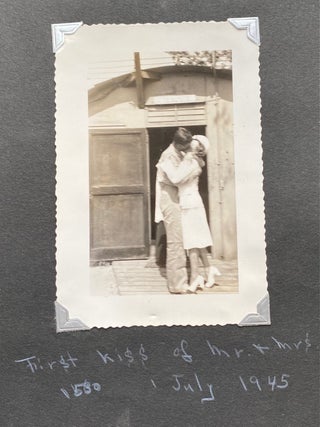 WWII NAVY NURSE ENSIGN RUTH BAYER PHOTO ALBUM SCRAPBOOK 1944-1946