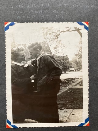 WWII NAVY NURSE ENSIGN RUTH BAYER PHOTO ALBUM SCRAPBOOK 1944-1946