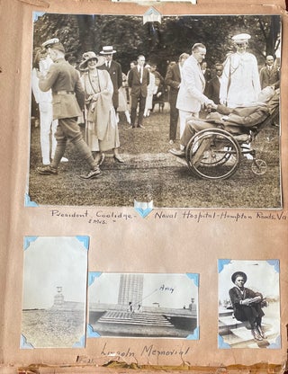 Item #534 1918-1921 NAVAL PHOTO ALBUM -COURT MARTIAL - CALVIN COOLIDGE