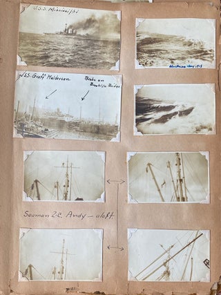 1918-1921 NAVAL PHOTO ALBUM -COURT MARTIAL - CALVIN COOLIDGE