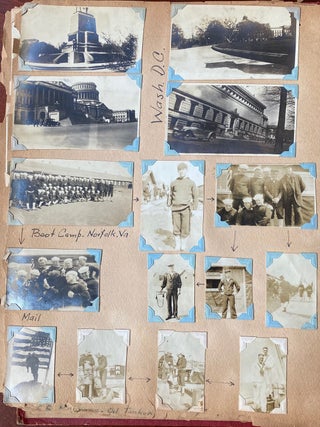 1918-1921 NAVAL PHOTO ALBUM -COURT MARTIAL - CALVIN COOLIDGE