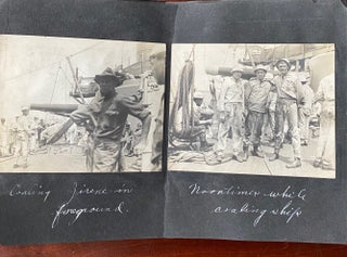 NAVAL TRAVEL PHOTO ALBUM MOSTLY 1910s