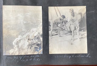NAVAL TRAVEL PHOTO ALBUM MOSTLY 1910s