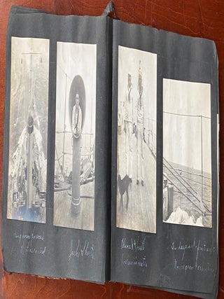 NAVAL TRAVEL PHOTO ALBUM MOSTLY 1910s