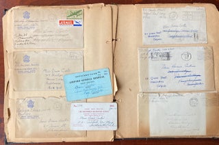 WWII ERA NURSE'S SCRAPBOOK OF LETTERS AND PHOTOS