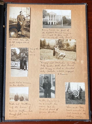 WWII ERA NURSE'S SCRAPBOOK OF LETTERS AND PHOTOS