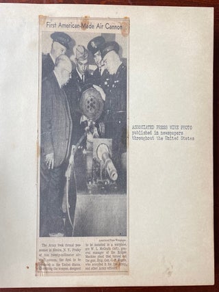 FIRST 20 MM GUN ML ELMIRA NY 1941 PRESENTATION ALBUM SCRAPBOOK
