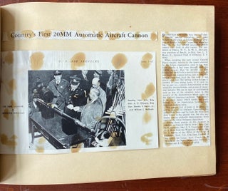 FIRST 20 MM GUN ML ELMIRA NY 1941 PRESENTATION ALBUM SCRAPBOOK