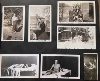 Item #54 AFFECTIONATE WOMEN at SCHOOL SIMMONS COLLEGE EARLY 1930s PHOTO ALBUM