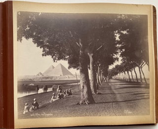1880s ALBUMEN PHOTO ALBUM ALGIERS EGYPT PALESTINE - LEROUX, SEBAH, BONFILS