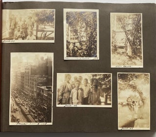 Item #550 1918-1920 PROMINENT DETROIT FAMILY TRAVELS - CALIFORNIA TEXAS CANADA etc PHOTO ALBUM