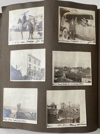 1918-1920 PROMINENT DETROIT FAMILY TRAVELS - CALIFORNIA TEXAS CANADA etc PHOTO ALBUM