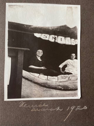 1918-1920 PROMINENT DETROIT FAMILY TRAVELS - CALIFORNIA TEXAS CANADA etc PHOTO ALBUM