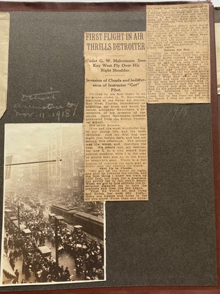 1918-1920 PROMINENT DETROIT FAMILY TRAVELS - CALIFORNIA TEXAS CANADA etc PHOTO ALBUM