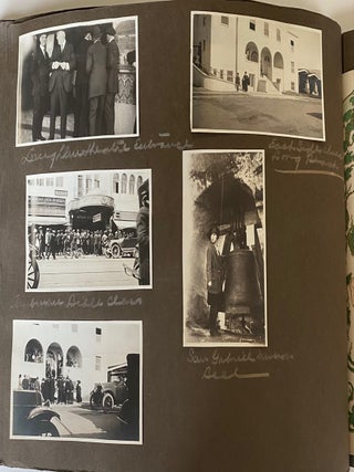 1918-1920 PROMINENT DETROIT FAMILY TRAVELS - CALIFORNIA TEXAS CANADA etc PHOTO ALBUM