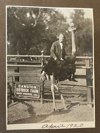 1918-1920 PROMINENT DETROIT FAMILY TRAVELS - CALIFORNIA TEXAS CANADA etc PHOTO ALBUM