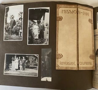 1918-1920 PROMINENT DETROIT FAMILY TRAVELS - CALIFORNIA TEXAS CANADA etc PHOTO ALBUM