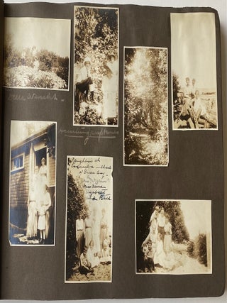 1918-1920 PROMINENT DETROIT FAMILY TRAVELS - CALIFORNIA TEXAS CANADA etc PHOTO ALBUM