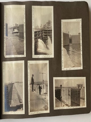 1918-1920 PROMINENT DETROIT FAMILY TRAVELS - CALIFORNIA TEXAS CANADA etc PHOTO ALBUM