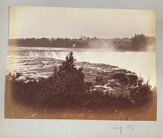 1886-1890 AMERICAN ALBUMEN PHOTO ALBUM - NEW JERSEY - NIAGARA FALLS etc