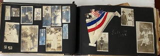 Item #566 WWI era TEENAGE GIRL'S SCRAPBOOK PHOTO ALBUM - WORLD WAR I REFERENCES - IOWA