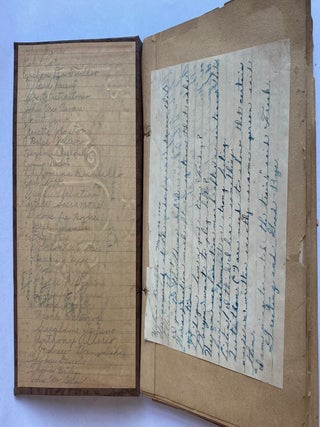 1940 SCHOOL CLASS CHILD ART and LESSONS SCRAPBOOK SKETCHBOOK