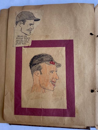 1940 SCHOOL CLASS CHILD ART and LESSONS SCRAPBOOK SKETCHBOOK