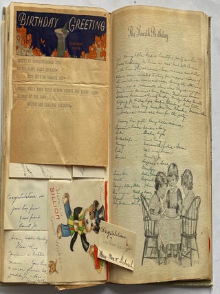 1930 SCRAPBOOK/PHOTO ALBUM of a JEWISH BABY BOOK - BIRTH TO AGE 5, ST LOUIS MO