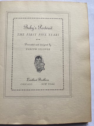 1930 SCRAPBOOK/PHOTO ALBUM of a JEWISH BABY BOOK - BIRTH TO AGE 5, ST LOUIS MO
