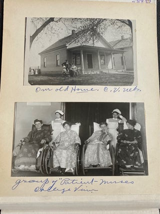 NEBRASKA MEDICAL HOSPITAL SANITARIUM & MIDWEST TRAVEL EARLY 1900s - 1920s PHOTO ALBUM