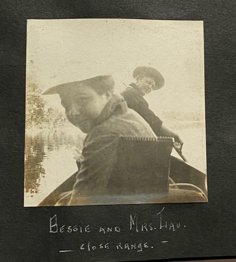 Item #583 WISCONSIN & MICHIGAN LAKES 1906/1907 LOGGING LUMBER PHOTO ALBUM