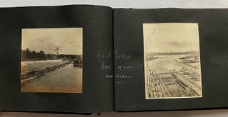 WISCONSIN & MICHIGAN LAKES 1906/1907 LOGGING LUMBER PHOTO ALBUM