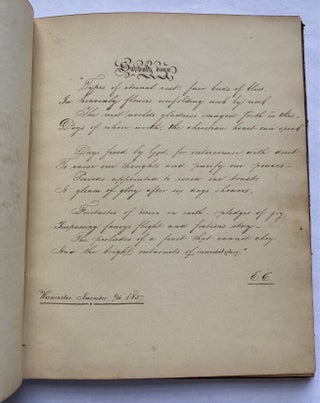 1850s FRIENDSHIP ALBUM - HANDWRITTEN NOTES to REBECCA PARRY - PENNSYLVANIA